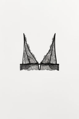 LACE TRIANGLE BRA - Zara фото 5