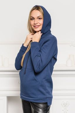 Худи из футера 3-хн Нью-Йорк королевский синий - Амадэль фото 10