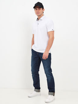 Джемпер мужской с воротником поло короткий рукав GREG G144-KO1246T-SAS5000 (белый)  фото 5