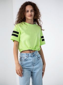 CRB wear/CSJG 63132-36-322 Футболка для девочки,лайм/Ex.Cherubino