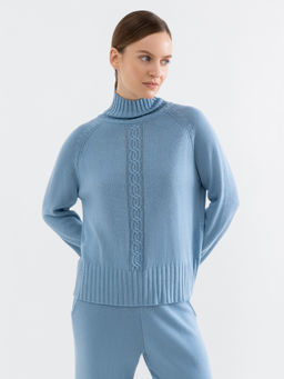 Conso/KJL 230645 - misty blue Свитер женский  фото 3