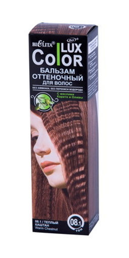 Белита Бальзам оттеночный д/волос ТОН 08.1 теплый каштан 100мл