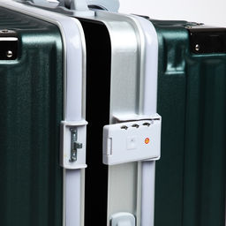 Чемодан средний 24, отдел на молнии, 2 кодовых замка, 4 колеса, крючок, цвет зелёный - Simaland фото 6