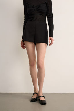 Шорты мини из костюмной ткани - Mollis фото 3