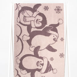 Полотенце махровое 6с102.411ж1 Пингвины(т.с.мальв1) 67х150см