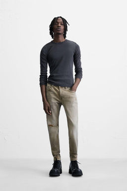 RIPPED SKINNY FIT JEANS - Zara фото 10