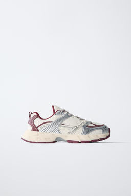 ZAPATILLA DEPORTIVA REJILLA / Rojo Burdeos