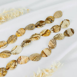 Бусины для украшений из песочной Яшмы