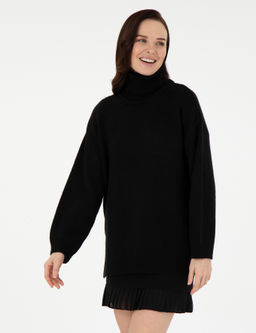 Siyah Oversize Kazak