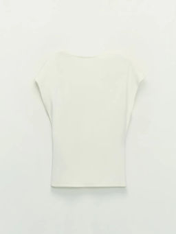 Футболка с драпировкой из вискозы / Zarina фото 9