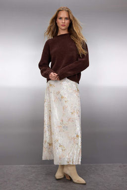 Pembe Genis Kal?p Ozel Iplik Triko Kazak TWOAW26KZ00090 - Trendyolmilla фото 8