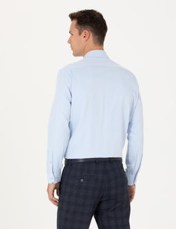 A__k Mavi Regular Fit Uzun Kollu Basic G_mlek