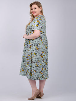 Платье "Прованс 7" олива, трикотаж