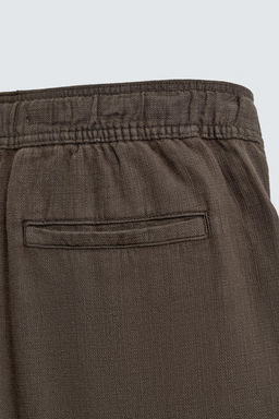 PANTAL?N RELAXED FIT ESTRUCTURA / Marr?n - Zara фото 9