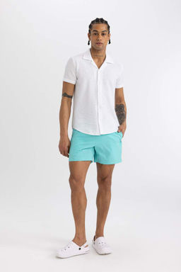 DeFactoFit Короткие шорты для плавания с гибкой текстурой и принтом