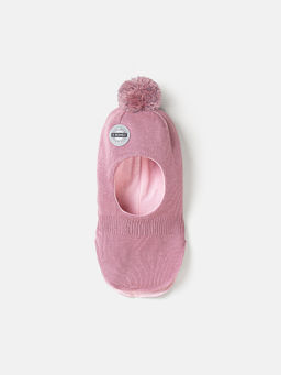 Шлем демисезонный из смесовой шерсти Пудра - Bungly фото 3