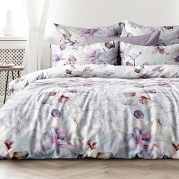 Постельное белье, комплект Дуэт (семейный) Сиена 5 предметов: 2 пододеяльника на пуговицах 145х215см, евро-простыня 220х240см, 2 наволочки 70х70см с клапаном-запахом, бязь 121г/м2, хлопок 100%, упаковка классическая ПВХ 34,5х41см, Домашняя мода