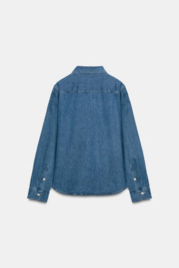 ZW COLLECTION SLIM DENIM SHIRT - Zara фото 4