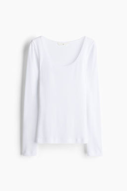 Top de canale con ribete de encaje - H&m фото 4