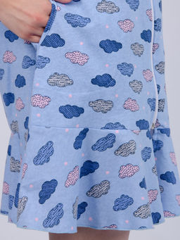 Халат "ХД-15" облака, трикотаж