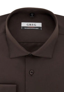 Сорочка мужская длинный рукав GREG 540/139/BR/Z