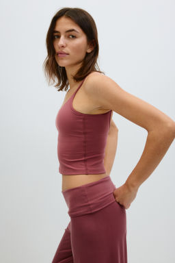 Pantal?n de yoga con cintura plegable - H&m фото 3
