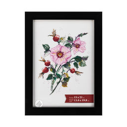 Рамка Gamma ПРК-20 15 х 21 см пластик. с оргстеклом черный