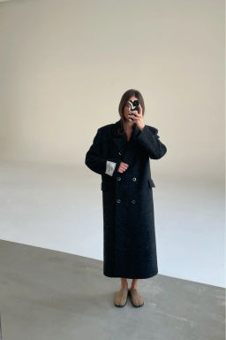 Пальто-макси Черный - Erist store фото 4