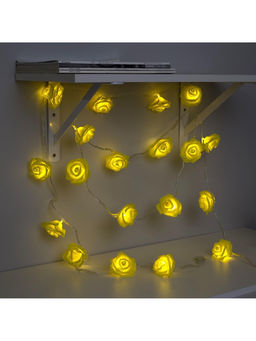 Гирлянда Нить 5 м с насадками Розы жёлтые, IP20, прозрачная нить, 20 LED, свечение тёплое белое, 220 В - Luazon lighting фото 7