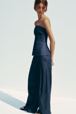 DENIM TROUSERS WITH DARTS - Zara фото 3