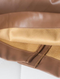 VILATTE / Юбка с защипами из эластичной эко-кожи  фото 2