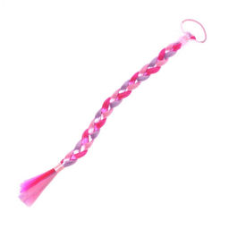 Цена за 4 шт. Коса Радуга, на резинке, 42 см