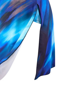 Batik Desenli Tek Omuz Aksesuarl? Elbise Mayo TBESS26MA00012