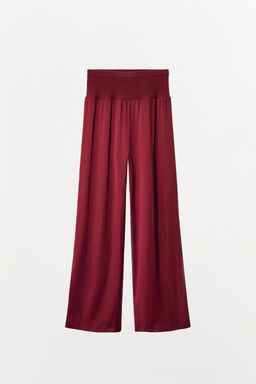 SATIN RIBBED TROUSERS - Zara фото 5