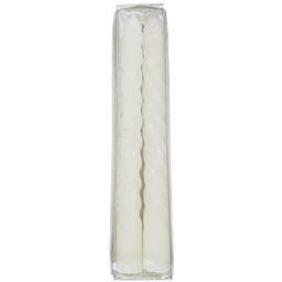 Цена за 5 шт. Свечи витые "Нежность" 2шт 15 см, цвет белый