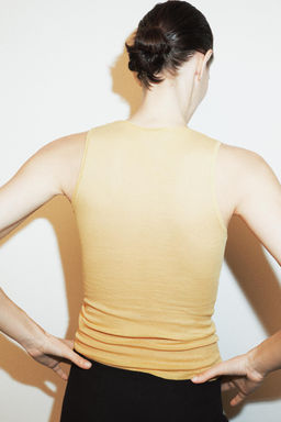 SUPIMA® SLEEVELESS T-SHIRT - Zara фото 10