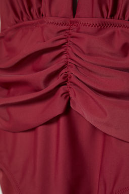 TRENDYOLMILLA Siyah Derin Dekolteli Buzgulu Regular Mayo TBESS22MA0100  фото 15