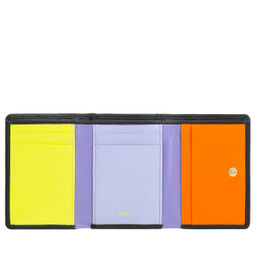 Итальянский женский кожаный кошелек DuDu серии Corsica | черный поп - Dudubags фото 3