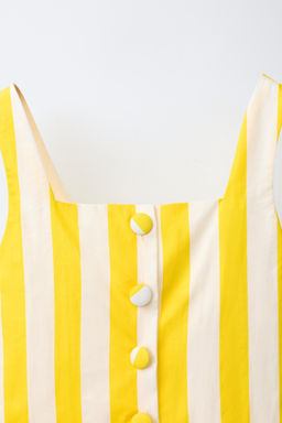 TOP RAYAS BOTONES / Estampado