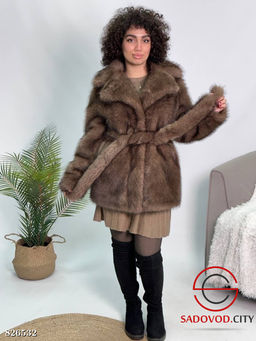 Шуба женская из искусственного меха