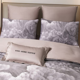 Комплект постельного белья Сатин Премиум на резинке CPAR054 180*200*30;160*200*30;140*200*30 Евро 4 Наволочки