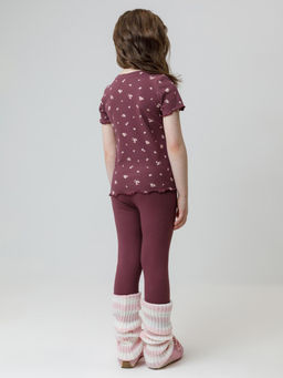 КР 400873/бордовый 1411 к651 брюки (лосины) для дев