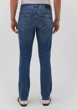 Jake Mavi Pro Golgeli Indigo Mavisi Jean Pantolon  фото 4