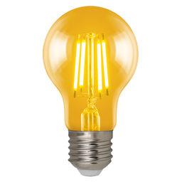 LED-A60-6W/GOLDEN/E27 GLV21GO Лампа светодиодная Vintage. Форма A, золотистая колба. Картон. ТМ Uniel