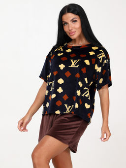 460 ЖЕНСКАЯ ПИЖАМА (шорты) (Шоколад) - А-дина фото 4