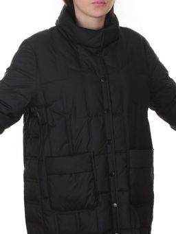 H24-328 BLACK Куртка пуховая облегченная женская (белый утиный пух) - Fashion фото 2