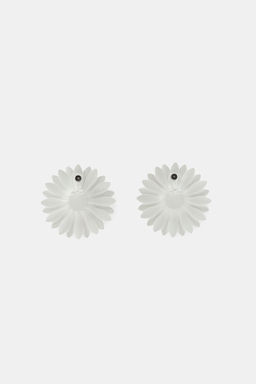 MAXI PENDIENTES MARGARITA / Blanco - Zara фото 4