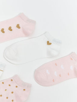 Desenli K?z ?ocuk Patik ?orap 5li