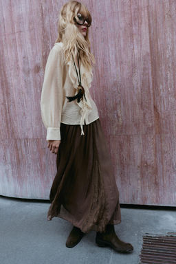 GODET LACE SKIRT - Zara фото 3