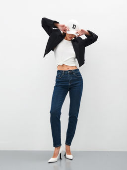 Утепленные Женские Джинсы Мом Ут. Начёс - Mossmore фото 17